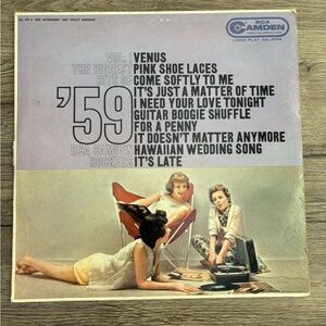 Vintage RCA Camden Vinyl Record Cover - Purple and Black